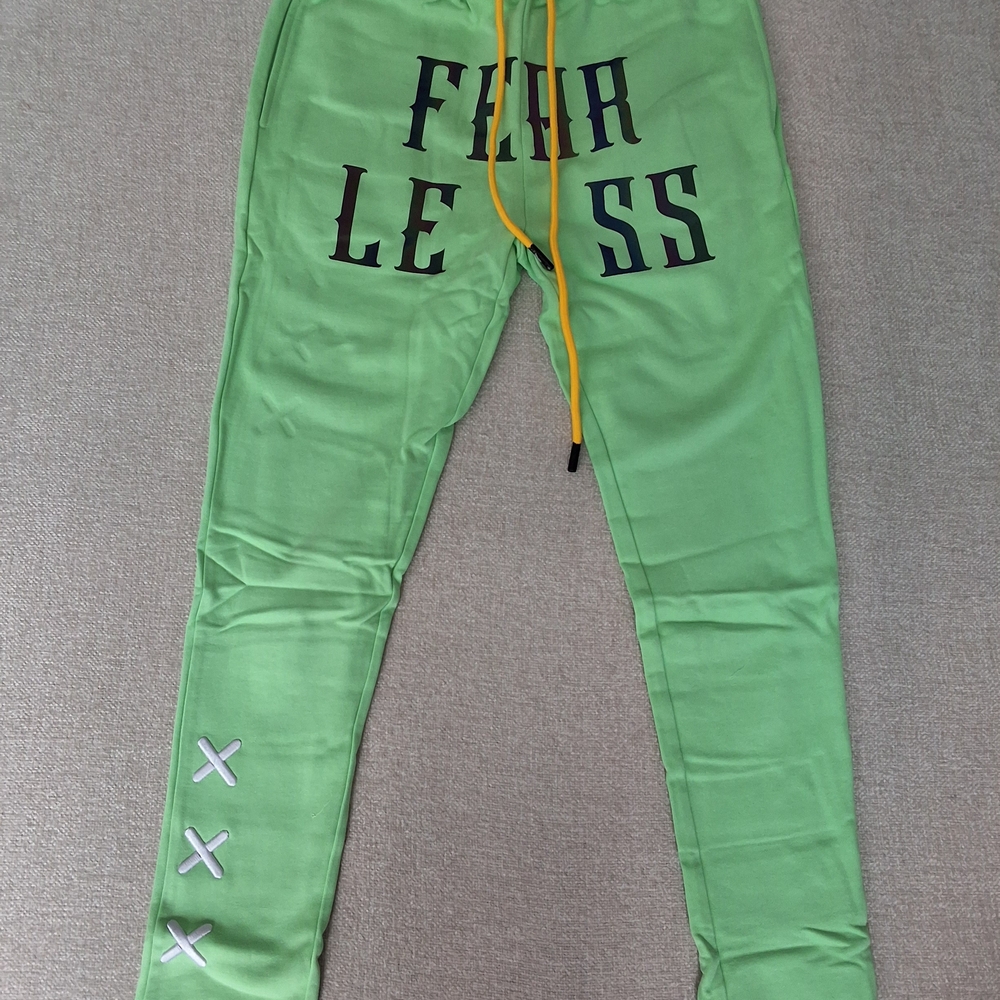 Fifth Loop Mens Green Fearless Jogger Sweatpants Large